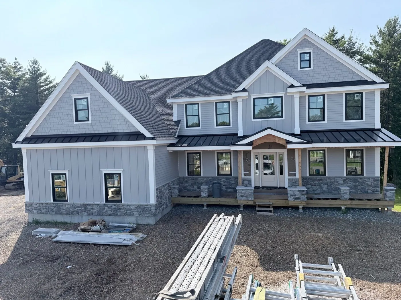 Gray farmhouse, Galvalume steel