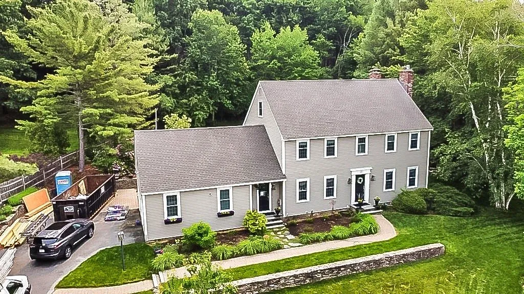 Colonial re-roof, seen from above