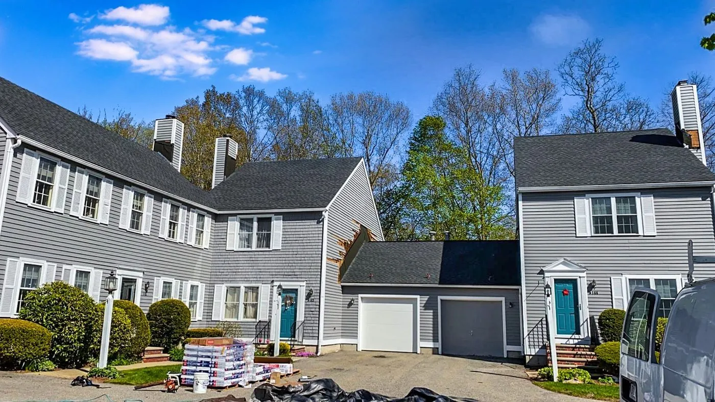 Property manager project: multi-unit townhomes with a new roof