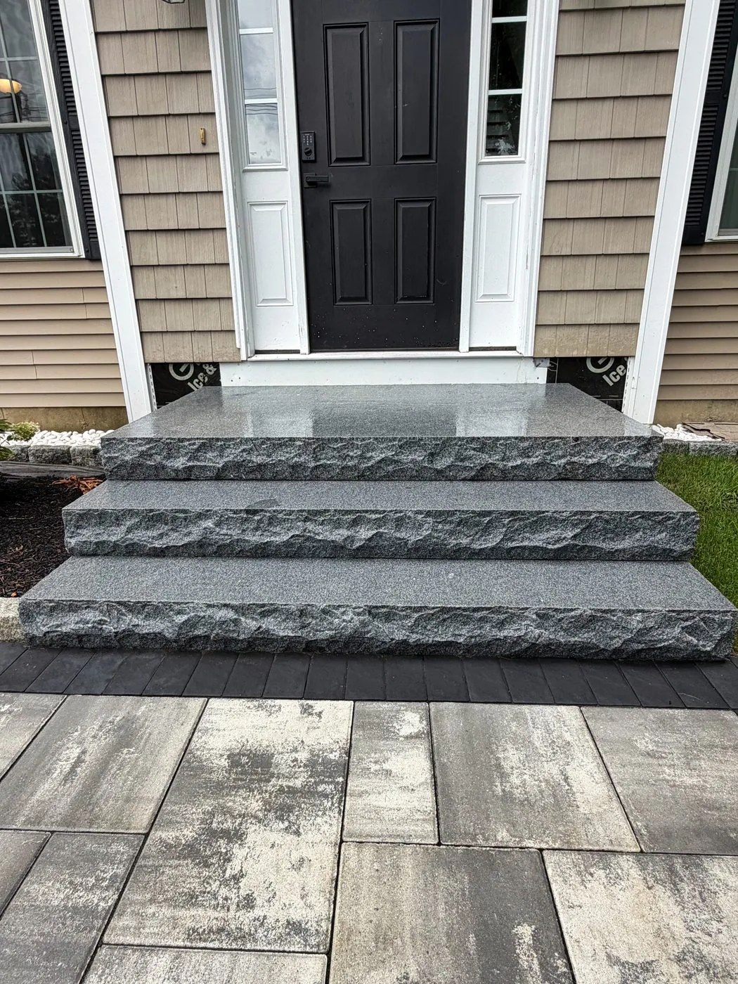 Granite entry steps